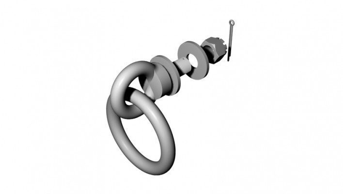 GALVANIZED STEEL MOORING RING